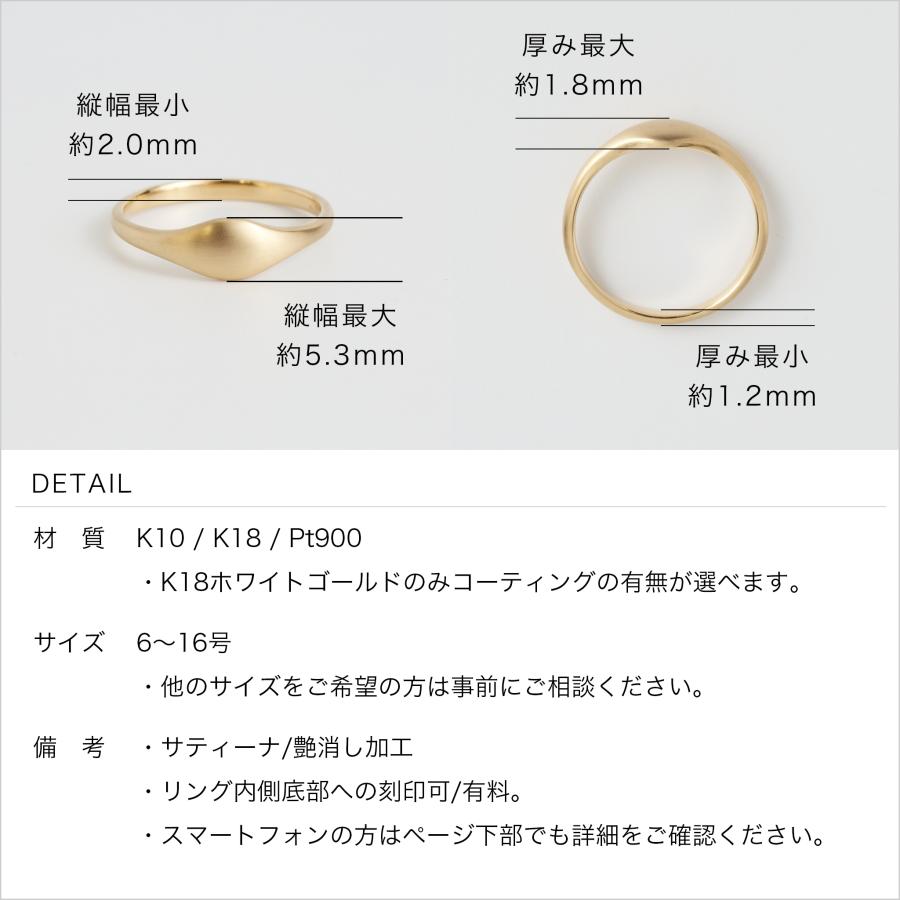Avaron（アヴァロン） つや消し ゴールド リング 指輪 レディース K10