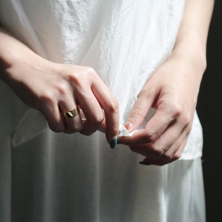 リング 指輪 レディース 平打ち ゴールド 18金 K18 18k 10金 K10 10k シンプル 幅広 ワイド ごつめ Nude Plate X Wide Bnr 338d Avaron Standard Jewelry 通販 Yahoo ショッピング