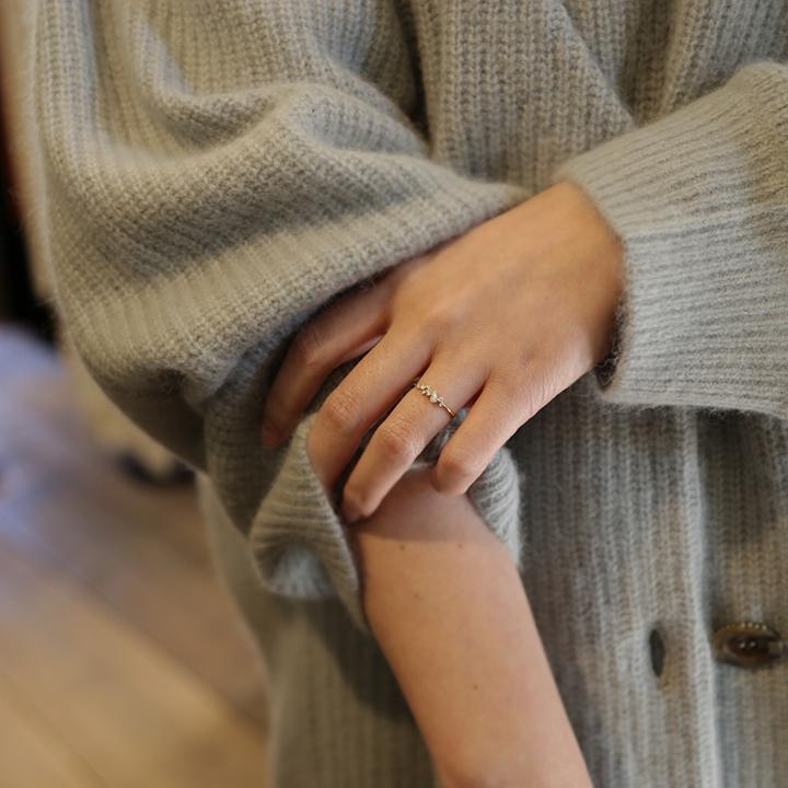 Avaron ダイヤモンド コンビカラー リング 指輪 コンビリング