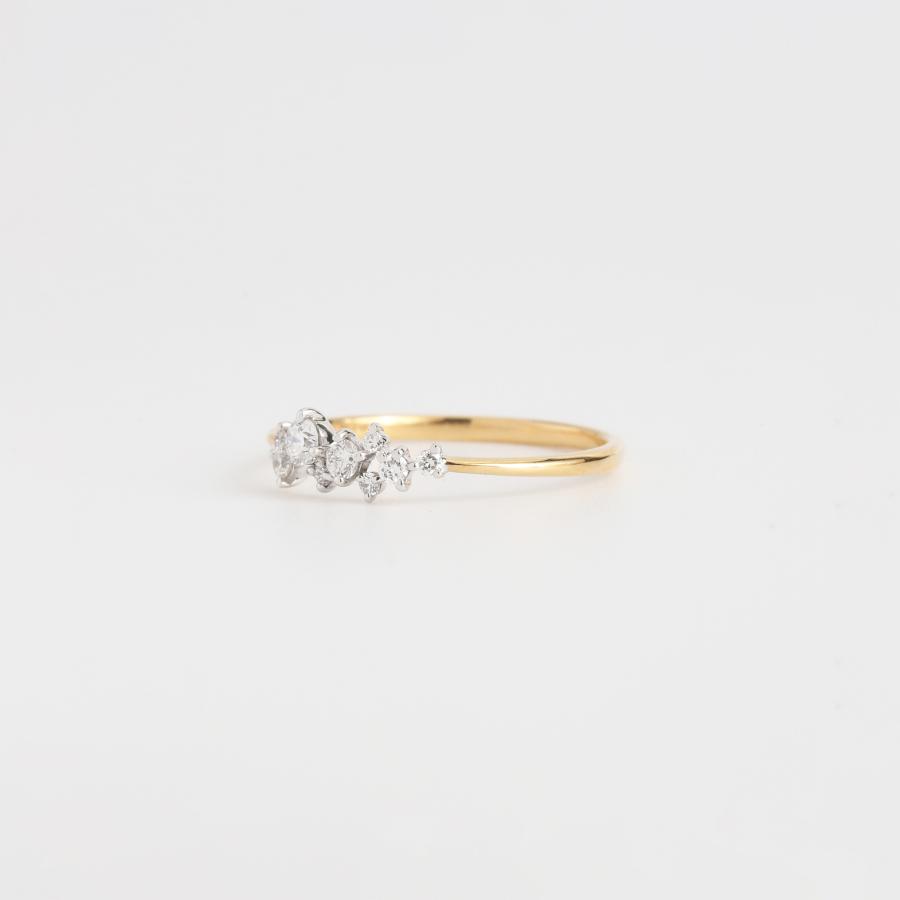 Avaron ダイヤモンド コンビカラー リング 指輪 コンビリング