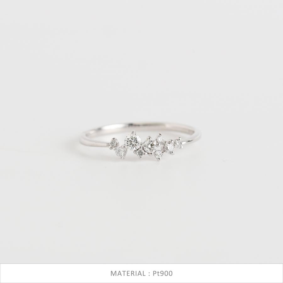 Avaron（アヴァロン） ダイヤモンド コンビカラー リング 指輪 コンビ