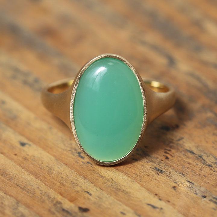 人気新品 STAINLESS クリソプレーズ オーバルリング メンズ