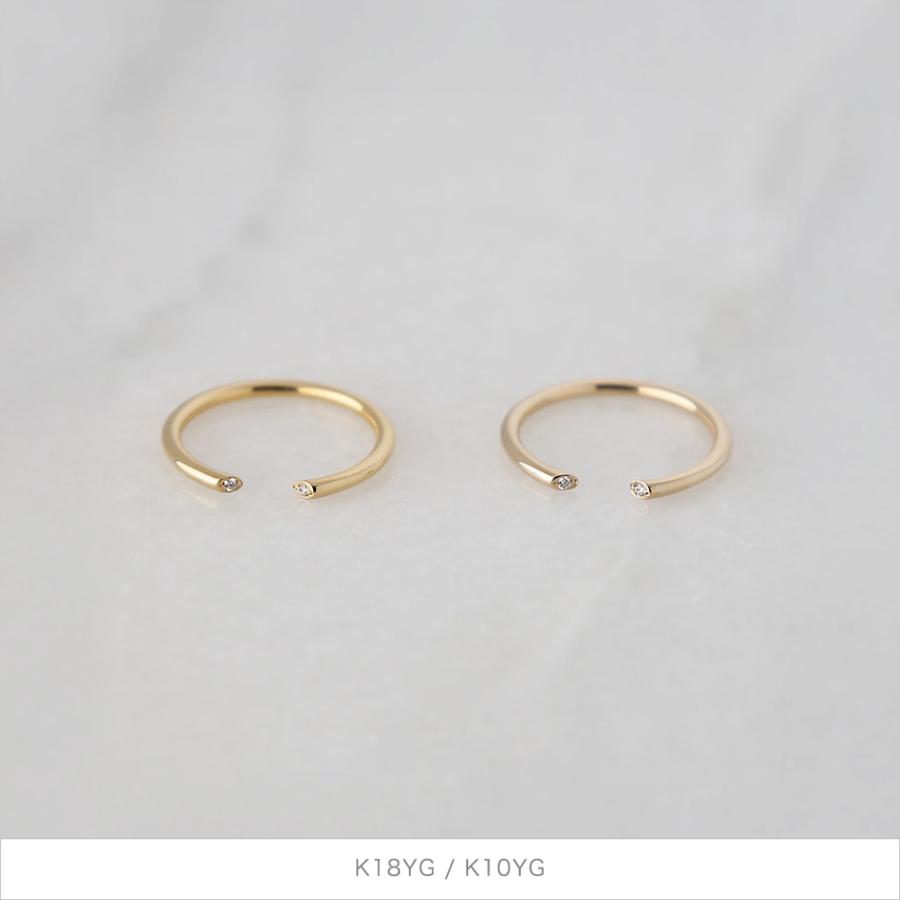 Avaron（アヴァロン） ダイヤモンド オープンリング 指輪 フォーク