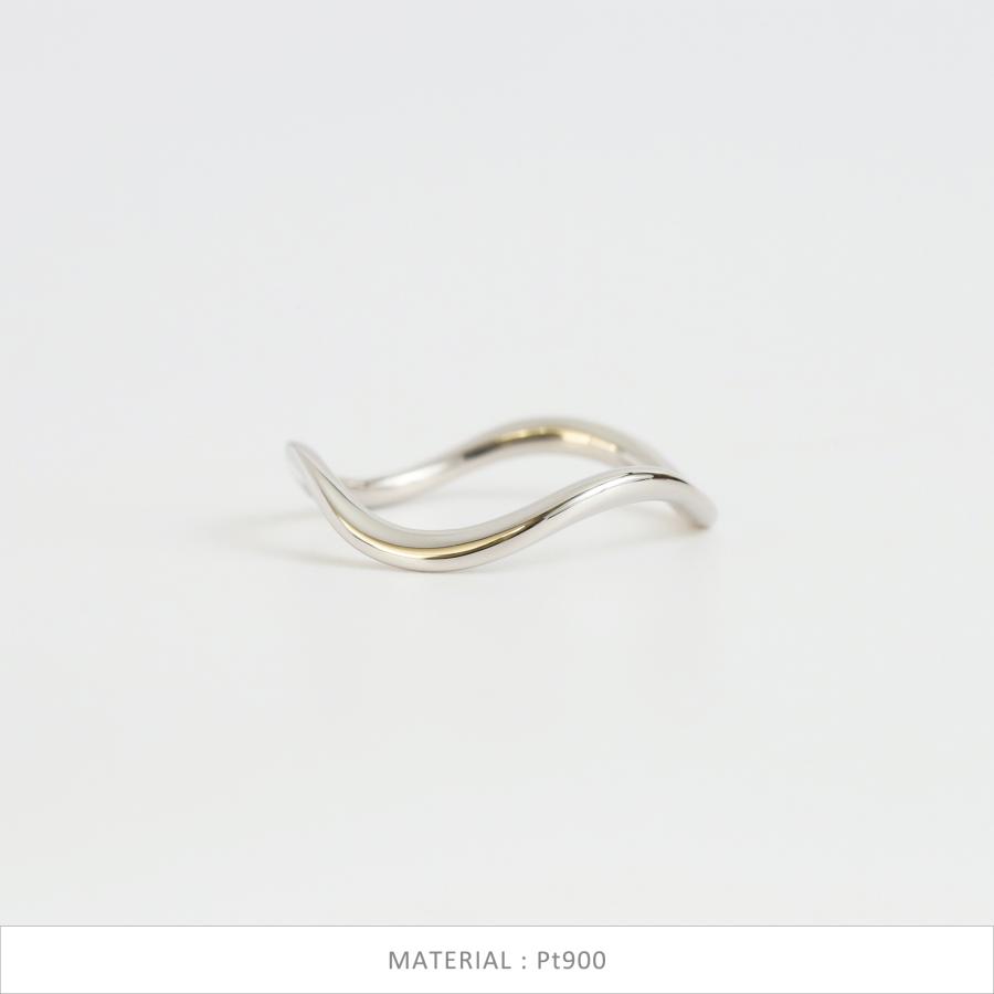 Avaron（アヴァロン） ゴールド ウェーブ リング 指輪 レディース K10