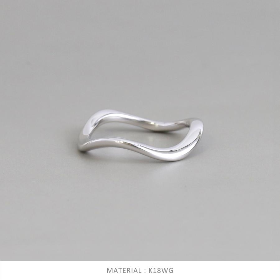 Avaron（アヴァロン） ゴールド ウェーブ リング 指輪 レディース K10