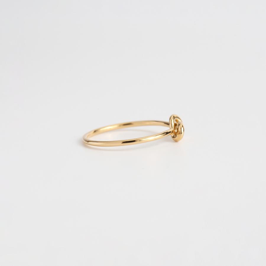 Avaron 結び目 リング ゴールド 指輪 レディース 細身 華奢