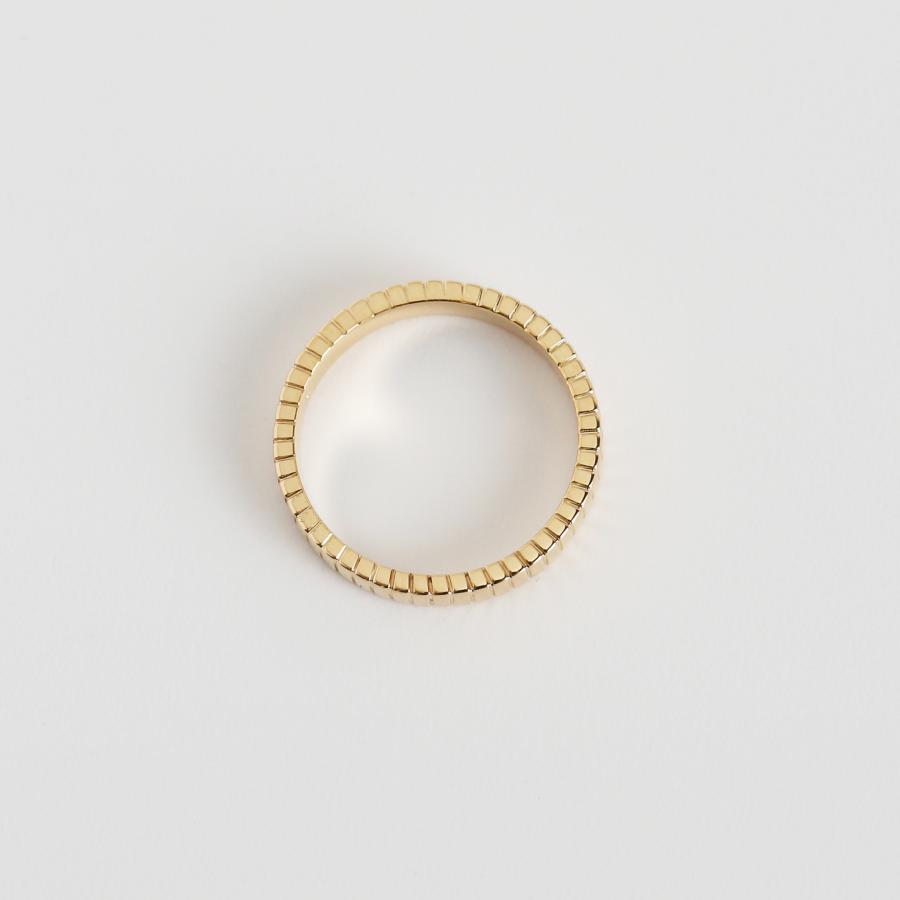 ブロック リング 指輪 レディース K10 K18 Pt900 ゴールド プラチナ 地金 ギフト プレゼント  Align Ring Narrow | Avaron | 02