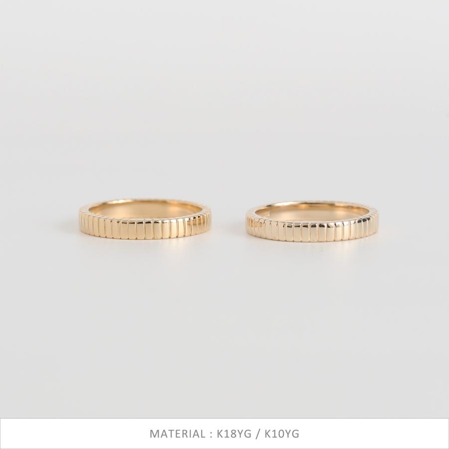 ブロック リング 指輪 レディース K10 K18 Pt900 ゴールド プラチナ 地金 ギフト プレゼント  Align Ring Narrow | Avaron | 05