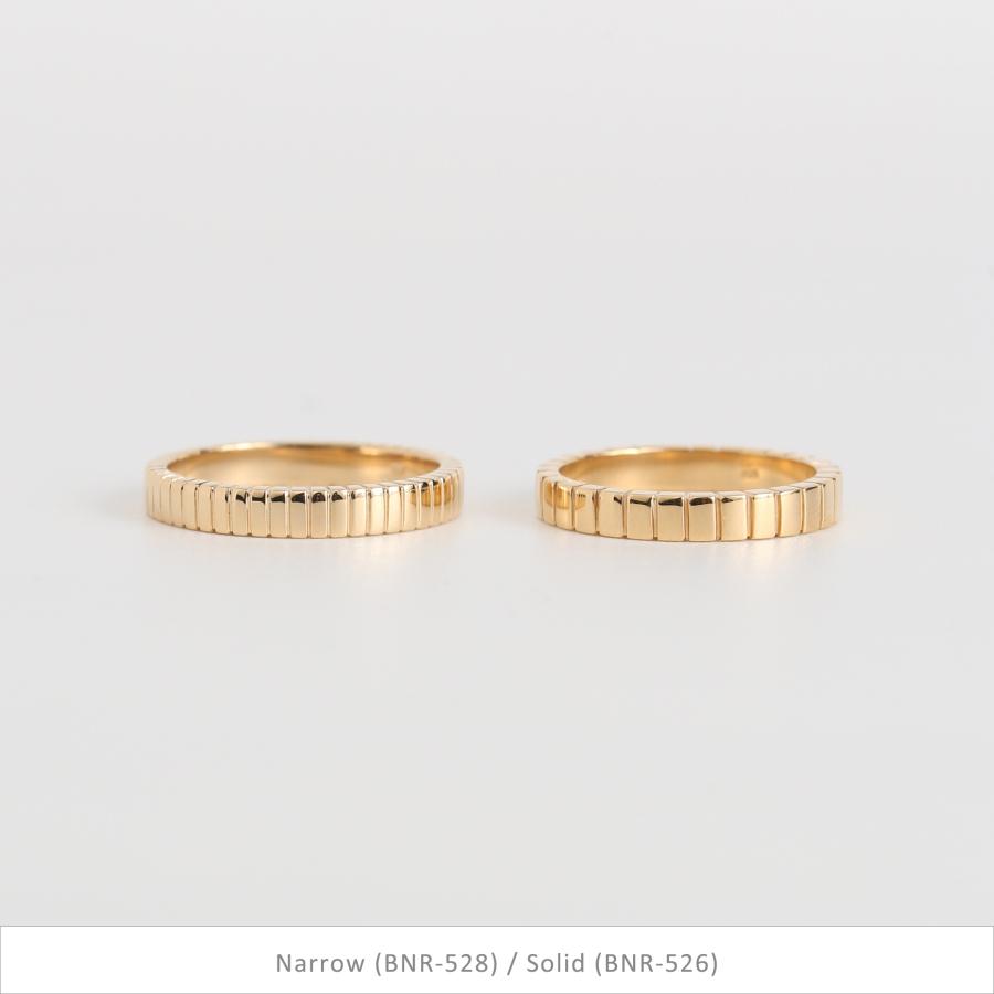 ブロック リング 指輪 レディース K10 K18 Pt900 ゴールド プラチナ 地金 ギフト プレゼント  Align Ring Narrow | Avaron | 15