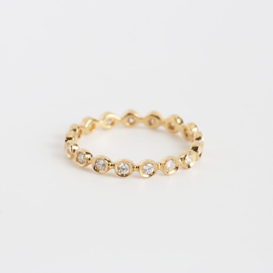 ダイヤモンド フルエタニティリング 指輪 レディース 18金 k18 18k 10金 k10 10k ゴールド ギフト プレゼント  Diamond Fulleternity Ring type03 | Avaron | 02