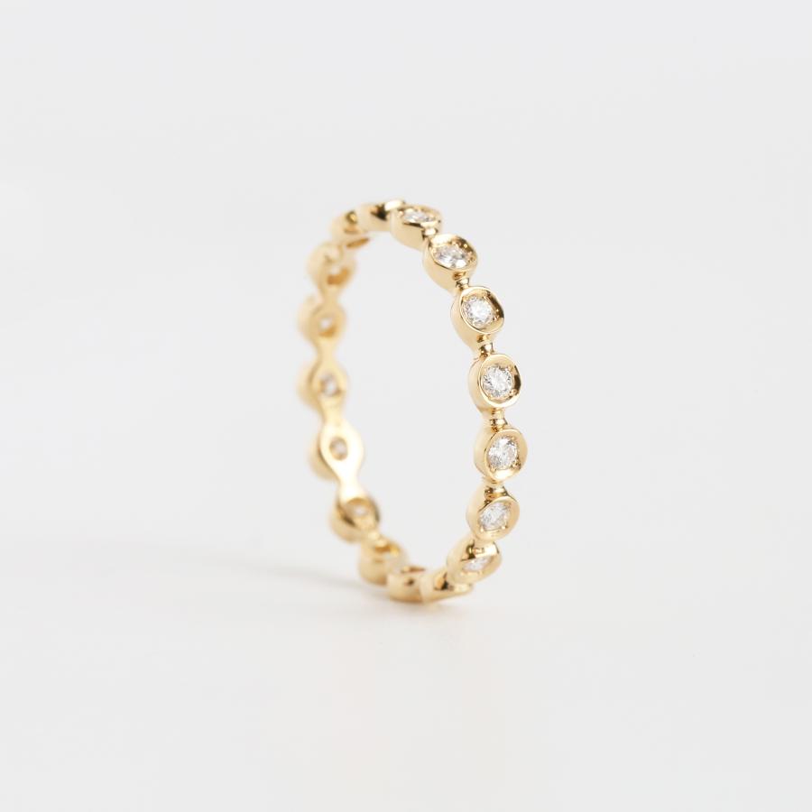 ダイヤモンド フルエタニティリング 指輪 レディース 18金 k18 18k 10金 k10 10k ゴールド ギフト プレゼント  Diamond Fulleternity Ring type03 | Avaron | 03