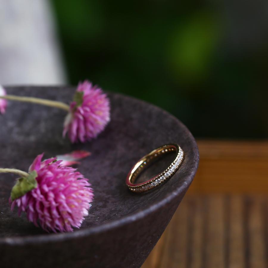 ダイヤモンド フルエタニティリング 指輪 レディース 18金 k18 18k 10金 k10 10k pt900 ゴールド ギフト プレゼント  Diamond Fulleternity Ring type04 | Avaron | 12