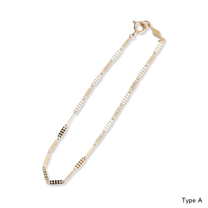 Avaron ブレスレット チェーン k18 18金 18k k10 ゴールド レディース 