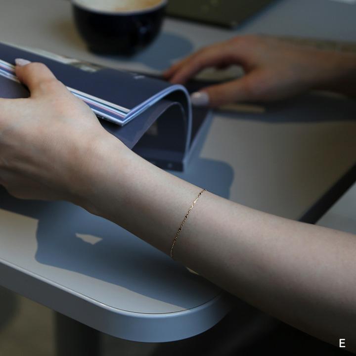 ゴールド チェーン ブレスレット k10 k18 シンプル ギフト プレゼント　Gold Chain Bracelet | Avaron | 12