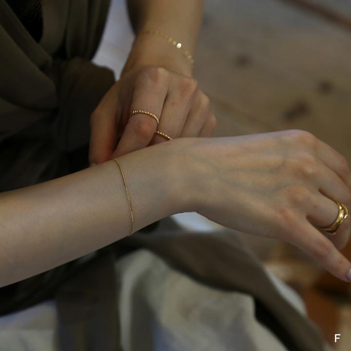 ゴールド チェーン ブレスレット k10 k18 シンプル ギフト プレゼント　Gold Chain Bracelet | Avaron | 13