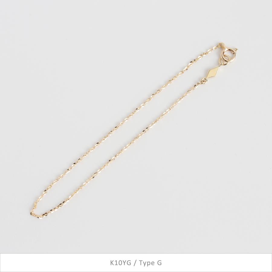 ゴールド チェーン ブレスレット k10 k18 シンプル ギフト プレゼント　Gold Chain Bracelet | Avaron | 19