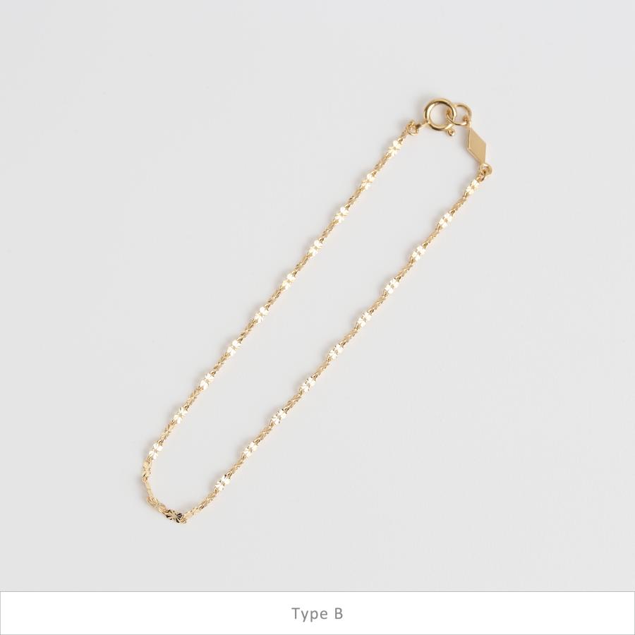 ゴールド チェーン ブレスレット k10 k18 シンプル ギフト プレゼント　Gold Chain Bracelet | Avaron | 02