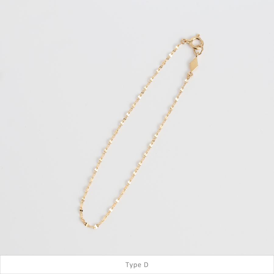 ゴールド チェーン ブレスレット k10 k18 シンプル ギフト プレゼント　Gold Chain Bracelet | Avaron | 04