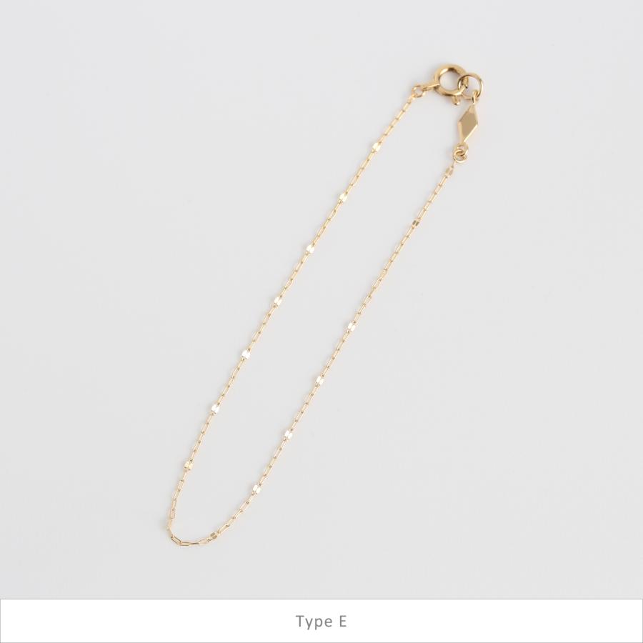 ゴールド チェーン ブレスレット k10 k18 シンプル ギフト プレゼント　Gold Chain Bracelet | Avaron | 05