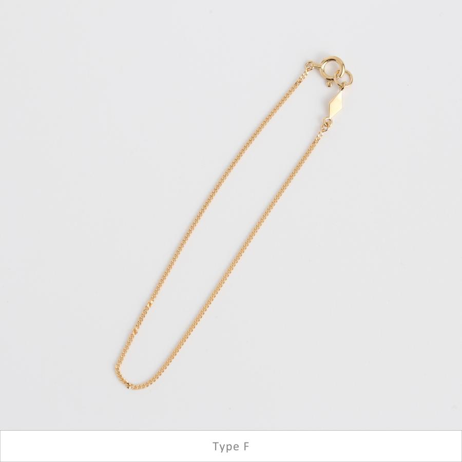 ゴールド チェーン ブレスレット k10 k18 シンプル ギフト プレゼント　Gold Chain Bracelet | Avaron | 06