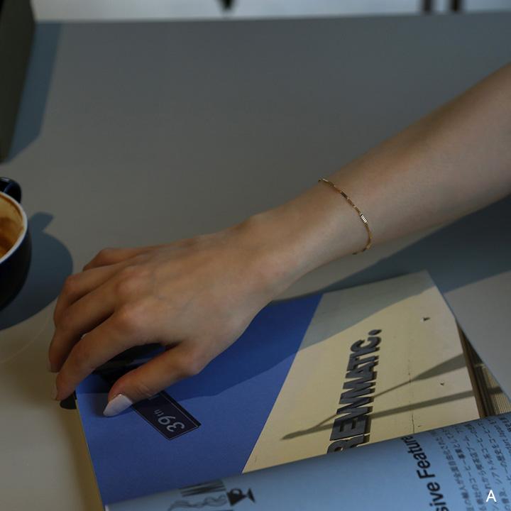 ゴールド チェーン ブレスレット k10 k18 シンプル ギフト プレゼント　Gold Chain Bracelet | Avaron | 08