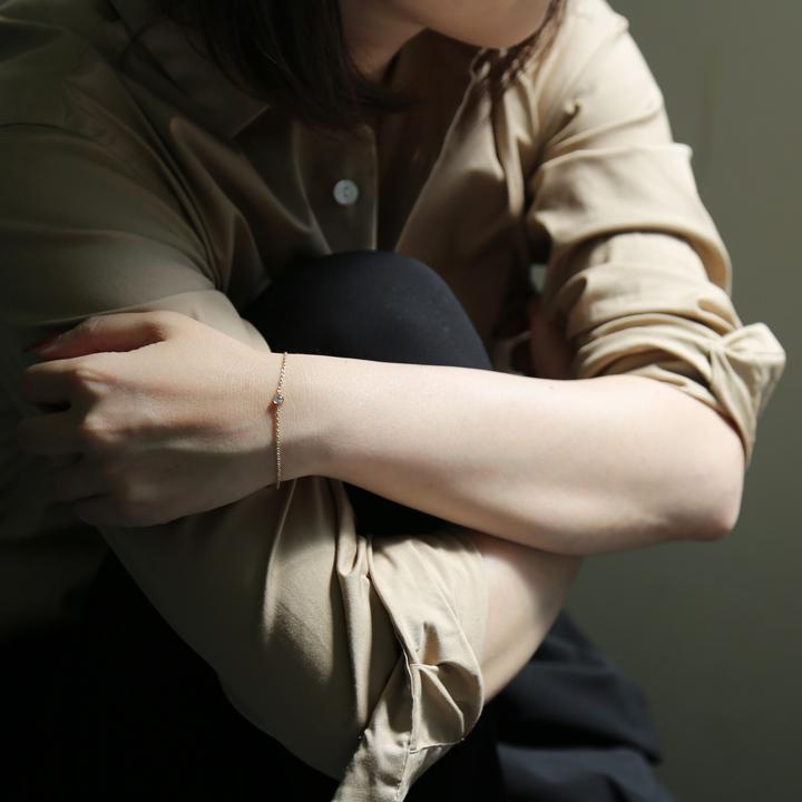 Avaron（アヴァロン） 一粒 ダイヤモンド ブレスレット ゴールド