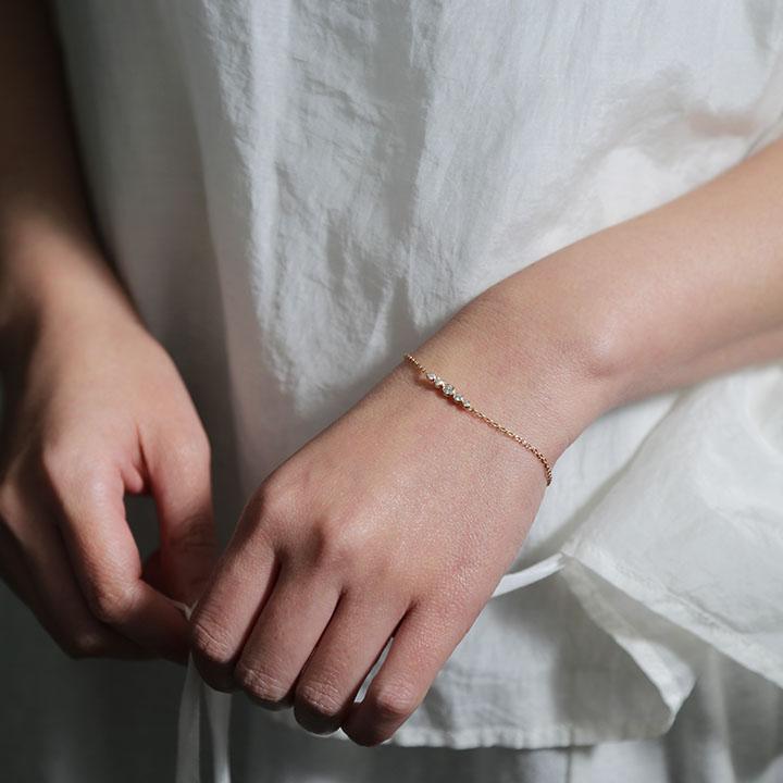 Avaron ダイヤモンド グラデーション ブレスレット 18k 18金 K18 
