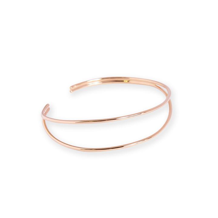 バングル レディース ゴールド 細身 ダブルアーム K18 18金 18k K10 フリーサイズ Nadia Bangle Brn 061 Avaron Standard Jewelry 通販 Yahoo ショッピング