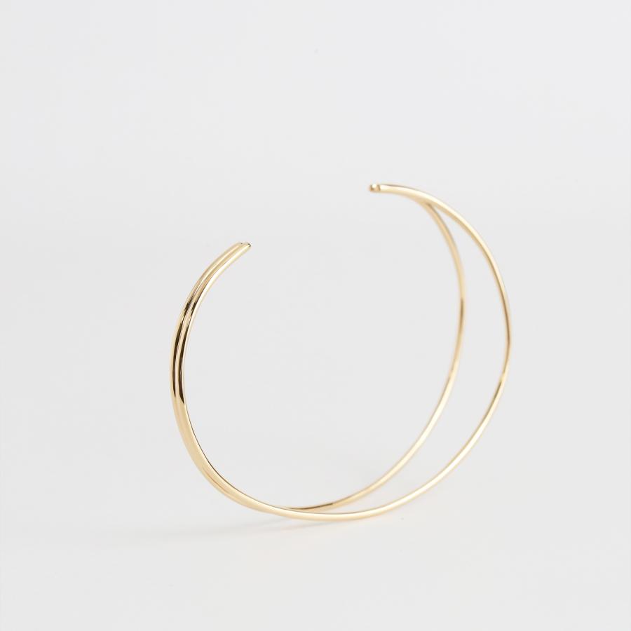 ダブルアーム バングル K10 K18 Pt900 ゴールド プラチナ レディース シンプル ギフト プレゼント  Nadia Bangle | Avaron | 05