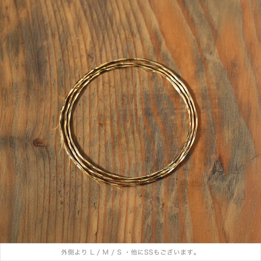 ツイスト バングル ゴールド スパイラル ねじり k10 k18 pt900 地金 レディース 細身 シンプル ギフト プレゼント  Torquent Bangle | Avaron | 14