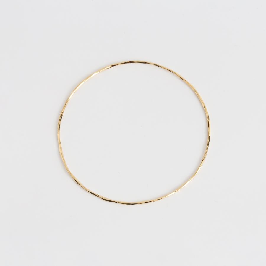 ツイスト バングル ゴールド スパイラル ねじり k10 k18 pt900 地金 レディース 細身 シンプル ギフト プレゼント  Torquent Bangle | Avaron | 02