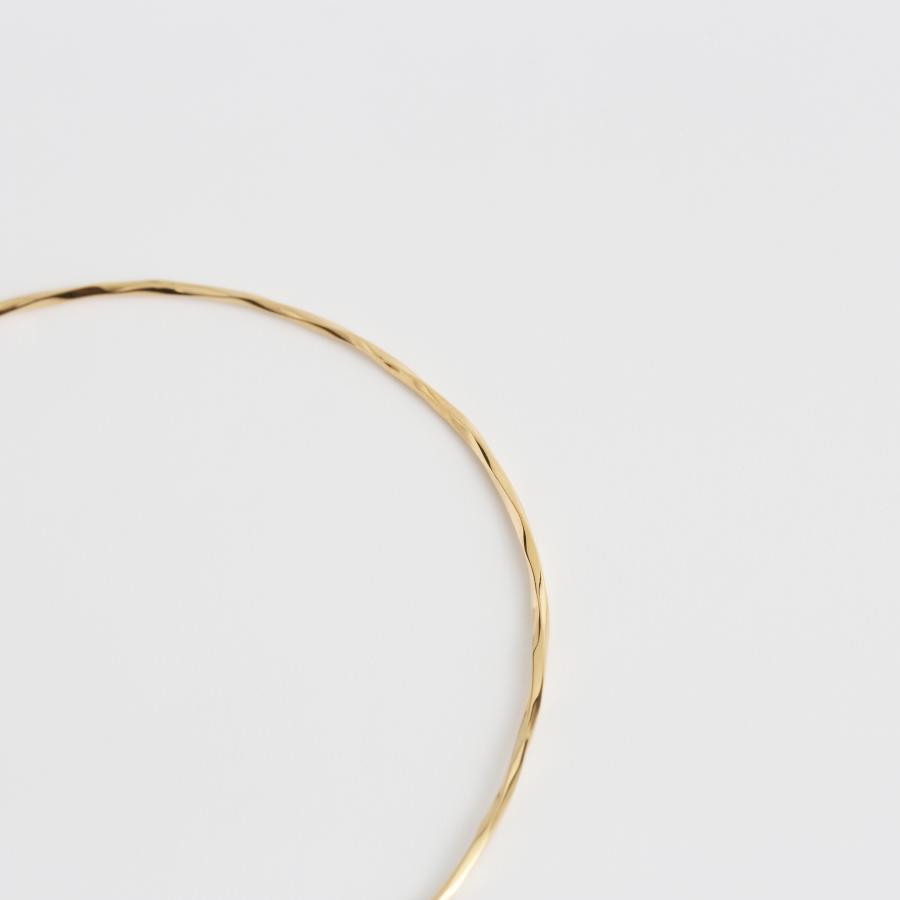 ツイスト バングル ゴールド スパイラル ねじり k10 k18 pt900 地金 レディース 細身 シンプル ギフト プレゼント  Torquent Bangle | Avaron | 03