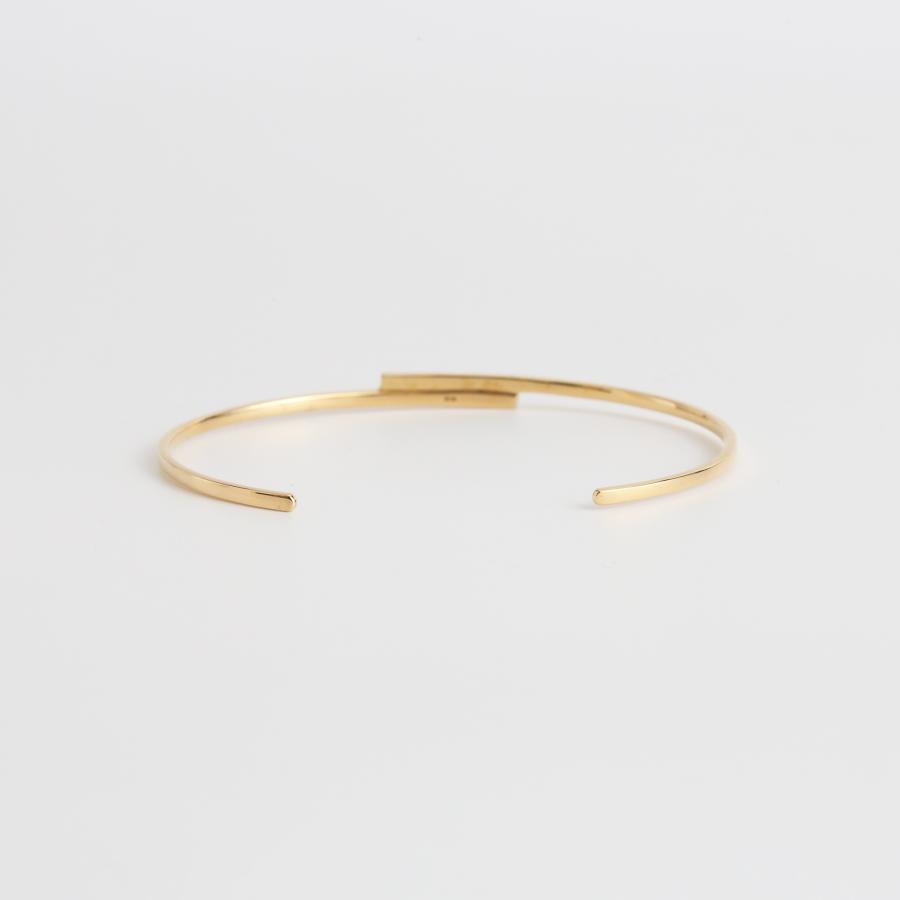 バングル ゴールド K18 K10 Pt900 プラチナ レディース シンプル 細身 ギフト プレゼント  Stack Line Bangle | Avaron | 04