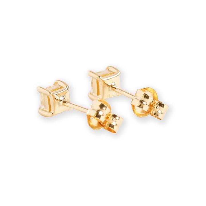 Avaron 一粒 プリンセスカット ダイヤモンド ピアス レディース 一粒 