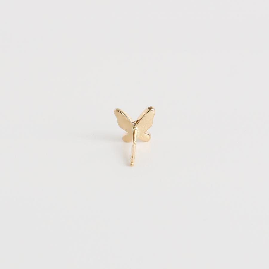 バタフライ プレート ピアス 蝶 レディース K10 K18 Pt900 ゴールド プラチナ シンプル ギフト プレゼント  Butterfly Pierce | Avaron | 04