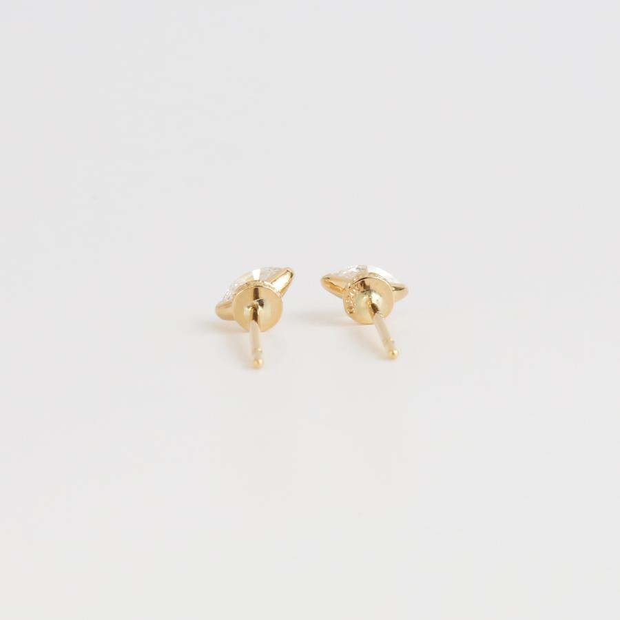 一粒 マーキスカット ダイヤモンド ピアス レディース 一粒ダイヤ K10 K18 Pt900 ゴールド プラチナ シンプル ギフト プレゼント  Mercury Pierce | Avaron | 05