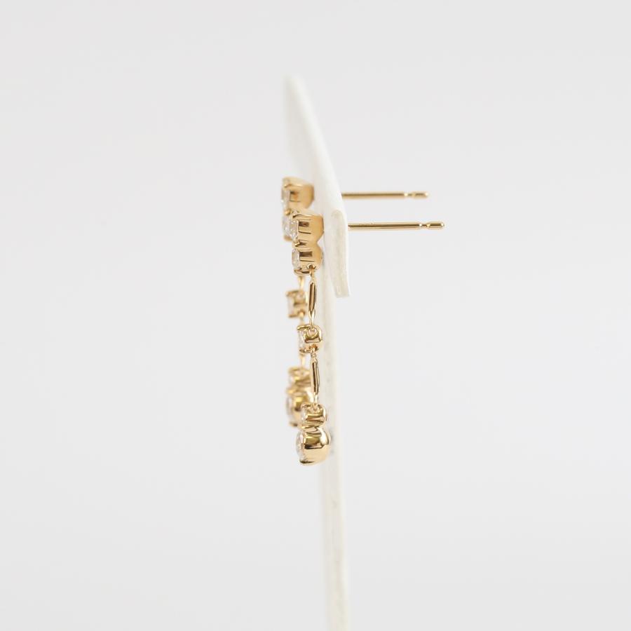 ダイヤモンド スイング ピアス 揺れる レディース K10 K18 Pt900 ゴールド プラチナ 上品 ギフト プレゼント  Actress Pierce | Avaron | 05