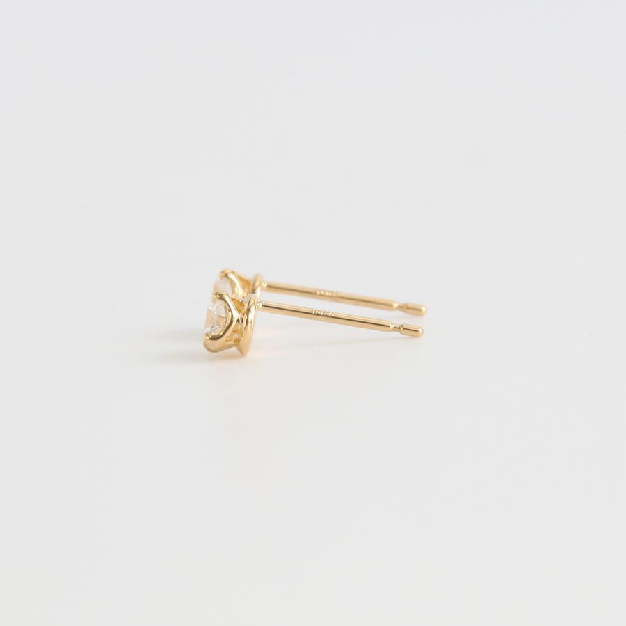 一粒 ダイヤモンド ピアス レディース 一粒ダイヤ K10 K18 Pt900 ゴールド プラチナ シンプル ギフト プレゼント  Bersa Pierce 0.30ct | Avaron | 05