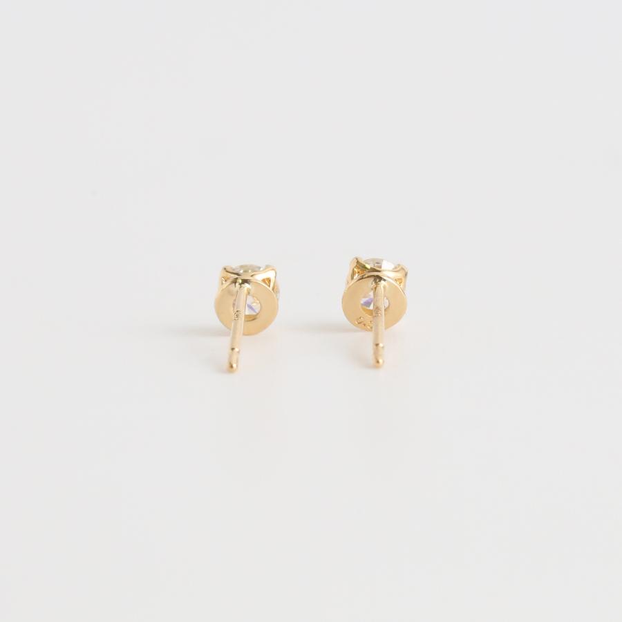 一粒 ダイヤモンド ピアス レディース 一粒ダイヤ K10 K18 Pt900 ゴールド プラチナ シンプル ギフト プレゼント  Bersa Pierce 0.30ct | Avaron | 06