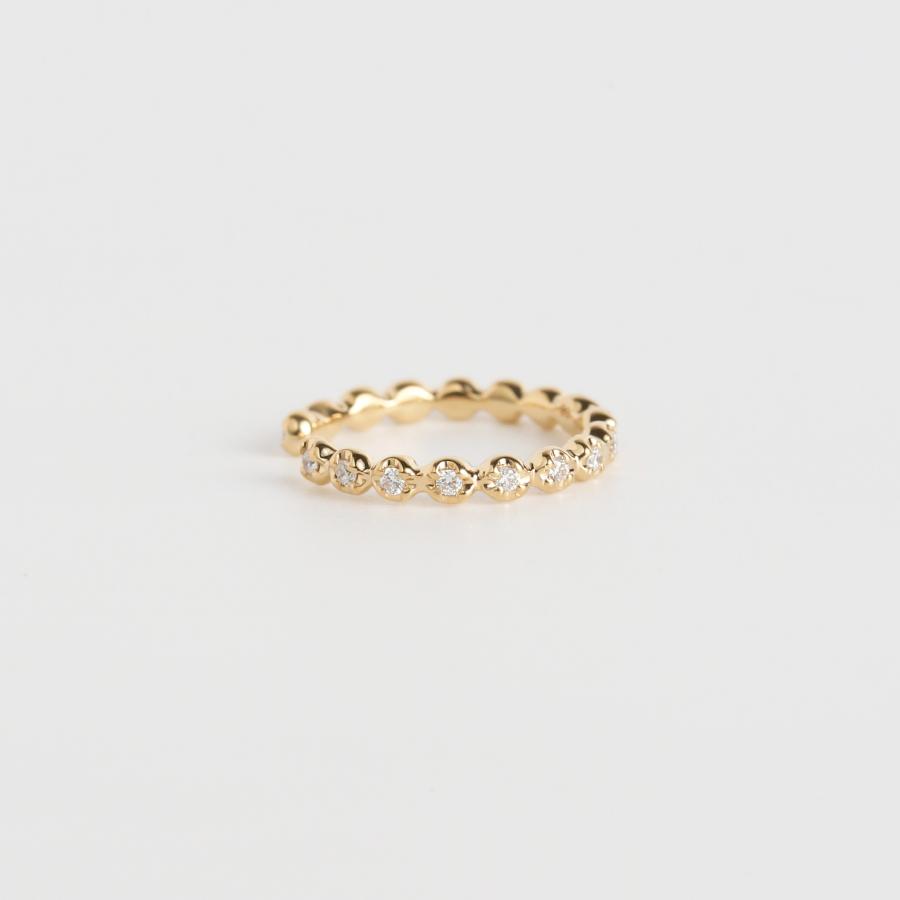 ダイヤモンド イヤーカフ ボール K10 K18 Pt900 ゴールド プラチナ レディース 片耳 ギフト プレゼント  Cres Ear Cuff | Avaron | 02