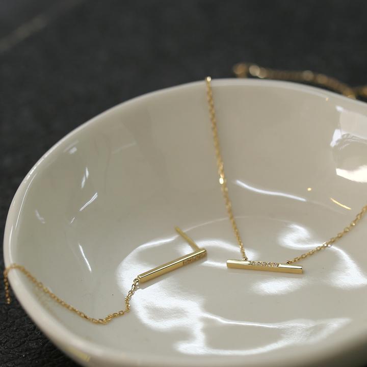 【美品】K18 ピアスパーツ ダイヤモンド avaron アヴァロン ピアス Avaron ダイヤモンド バー チェーン ピアス レディース k18 k10