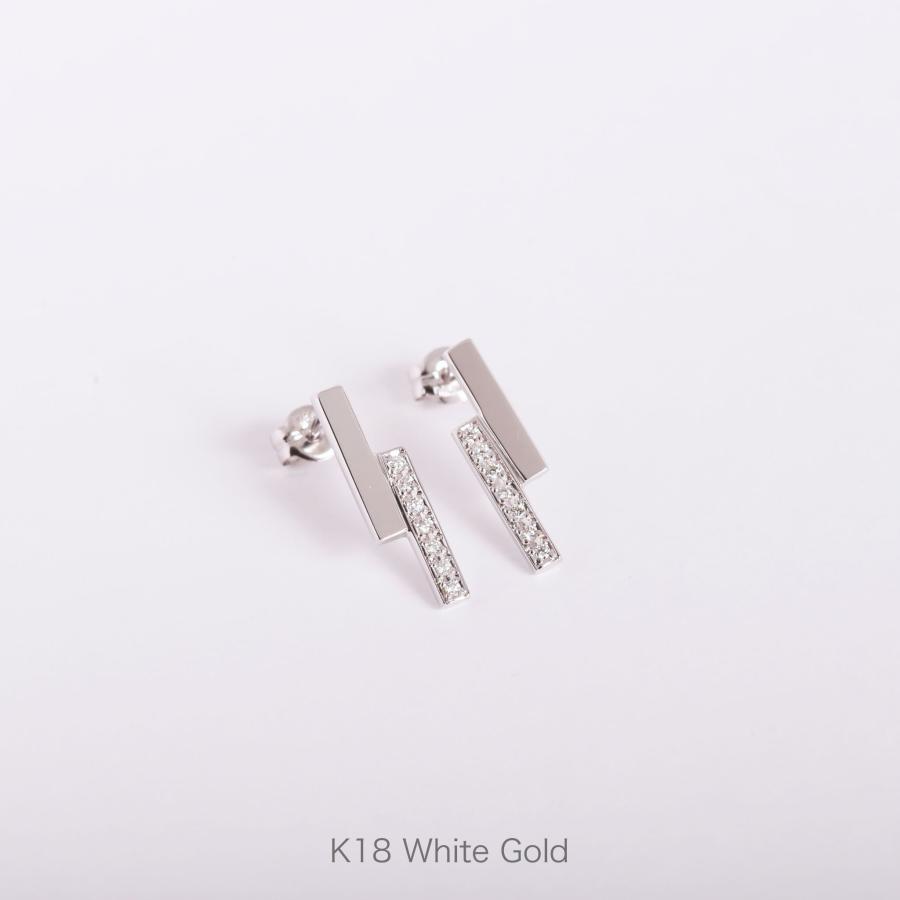 Avaron ダイヤモンド バー ピアス レディース K10 K18 Pt900 Avaron ダイヤモンド バー ピアス レディース K10 K18 Pt900