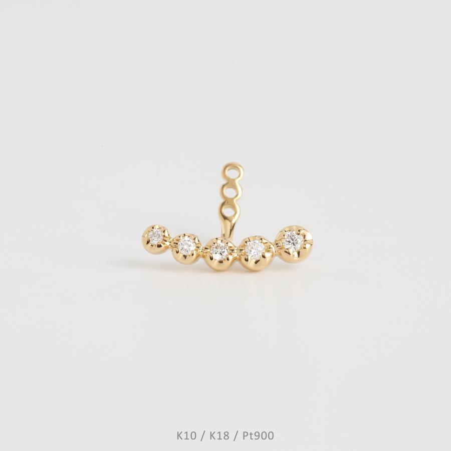 ダイヤモンド  ピアスパーツ レディース K10 K18 Pt900 ゴールド プラチナ 片耳 ギフト プレゼント  Dress up Diamond Pierce Parts01 | Avaron