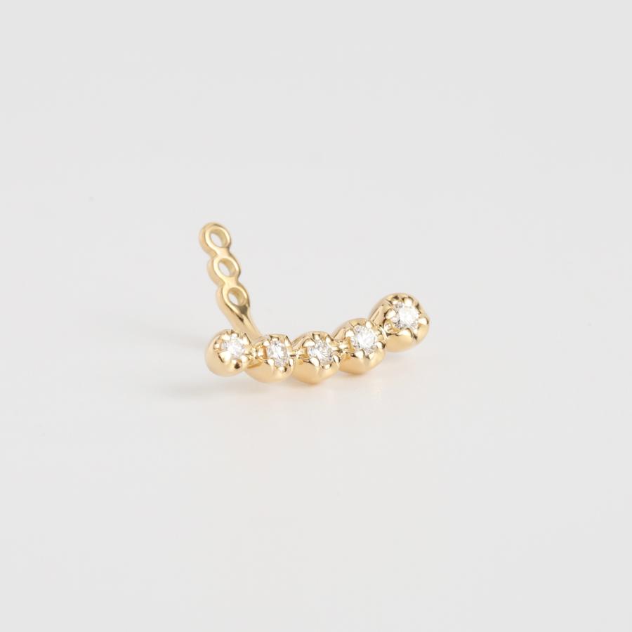 ダイヤモンド  ピアスパーツ レディース K10 K18 Pt900 ゴールド プラチナ 片耳 ギフト プレゼント  Dress up Diamond Pierce Parts01 | Avaron | 01