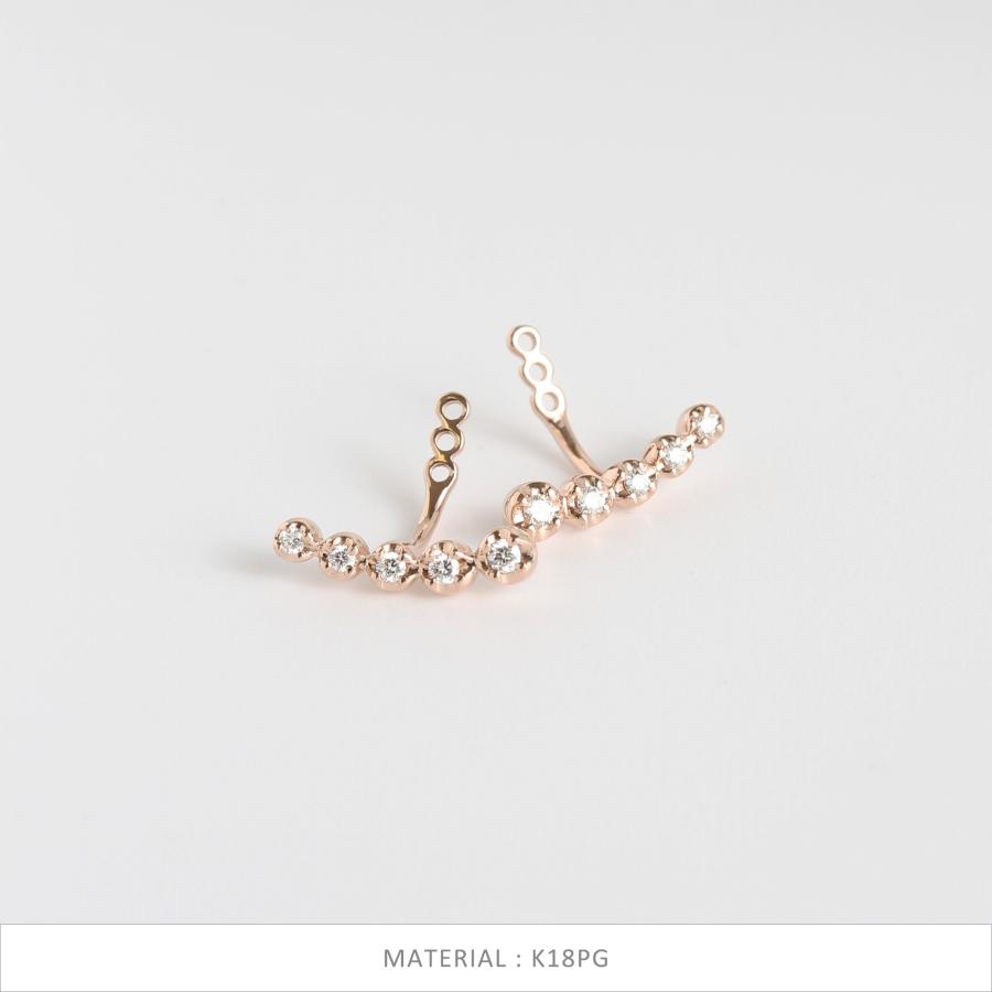 ダイヤモンド  ピアスパーツ レディース K10 K18 Pt900 ゴールド プラチナ 片耳 ギフト プレゼント  Dress up Diamond Pierce Parts01 | Avaron | 06