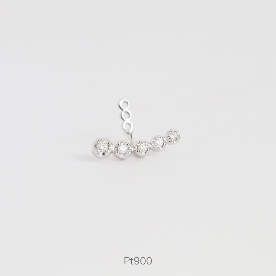 【美品】K18 ピアスパーツ ダイヤモンド avaron アヴァロン ピアス Avaron（アヴァロン） ダイヤモンド バー ピアス レディース k18 k10