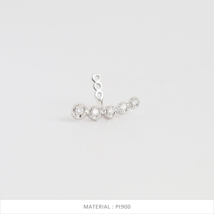 ダイヤモンド  ピアスパーツ レディース K10 K18 Pt900 ゴールド プラチナ 片耳 ギフト プレゼント  Dress up Diamond Pierce Parts01 | Avaron | 07