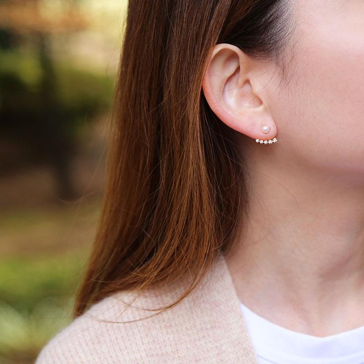 【美品】K18 ピアスパーツ ダイヤモンド avaron アヴァロン ピアス 美品】K18 ピアスパーツ ダイヤモンド avaron アヴァロン ピアス