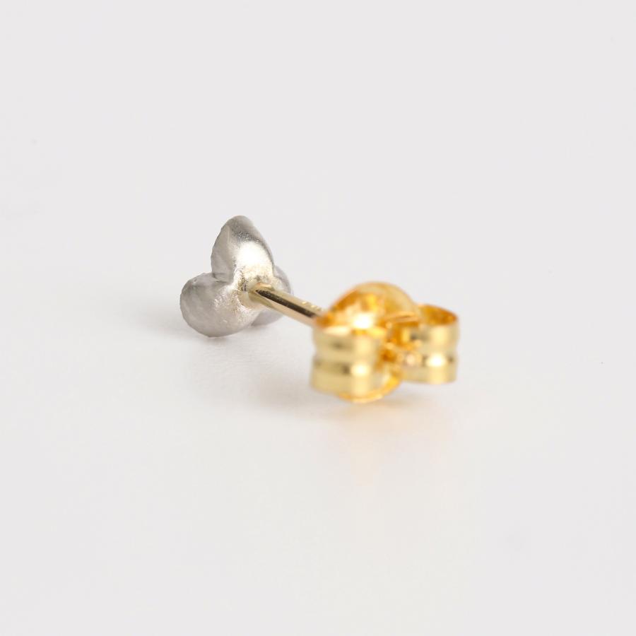 ダイヤモンド 蕾 ピアス レディース k18 pt900 イエローゴールド プラチナ 片耳 ギフト プレゼント  Bourgeon Stud Pierce | Avaron | 03