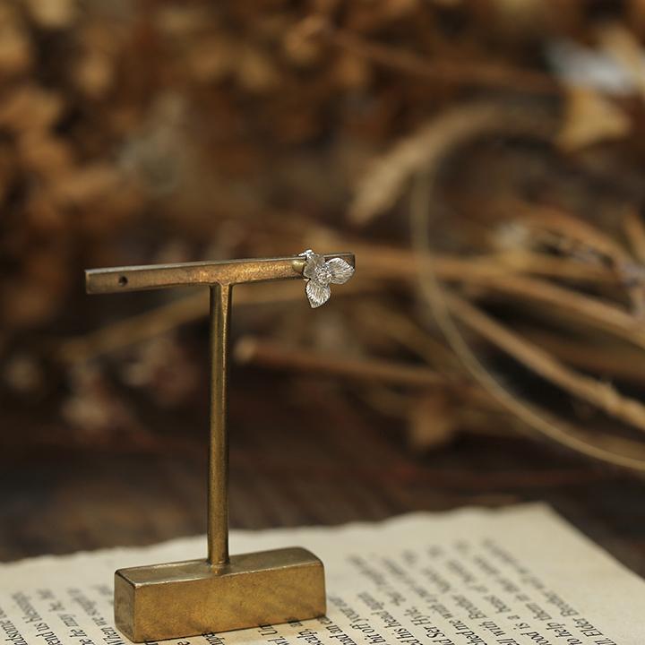 フラワー ピアス 延齢草 ダイヤモンド レディース K10 K18 Pt900 ゴールド 片耳 両耳 ギフト プレゼント  Trillium Pierce | Avaron | 11